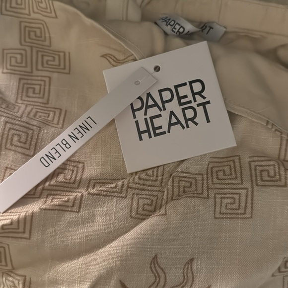 BNWT Paper heart linen strapless dress - Picture 5 of 5